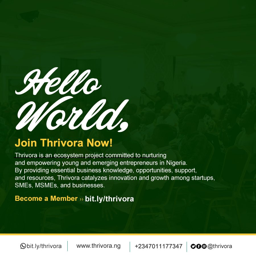 thrivorang's tweet photo. Join us in Thrivora, and together, let's create an ecosystem where innovation and growth thrives.

Get Started Here:

WhatsApp: https://t.co/k7IrVzaGog
Telegram: https://t.co/e5gLbheNtG
Website: https://t.co/JT9zWolBpE
Facebook: https://t.co/3Yo2yQ8mpj https://t.co/NfGgIG5lrC