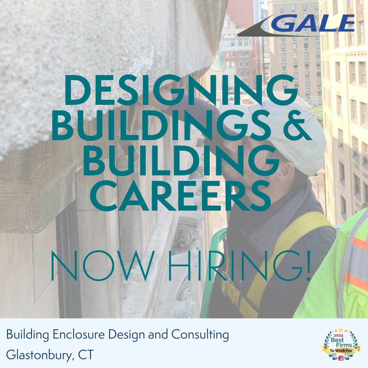 GaleAssociates's tweet photo. Our Building Enclosure Design and Consulting Group in Glastonbury, CT has positions available: 
Building Enclosure/Structural Engineer: https://t.co/k9CjtzBYqj
Project Engineer/Architect: https://t.co/TQYXC4Ec2n
Project Manager: https://t.co/bOTIeLd9M0 https://t.co/MeokHk1DBS
