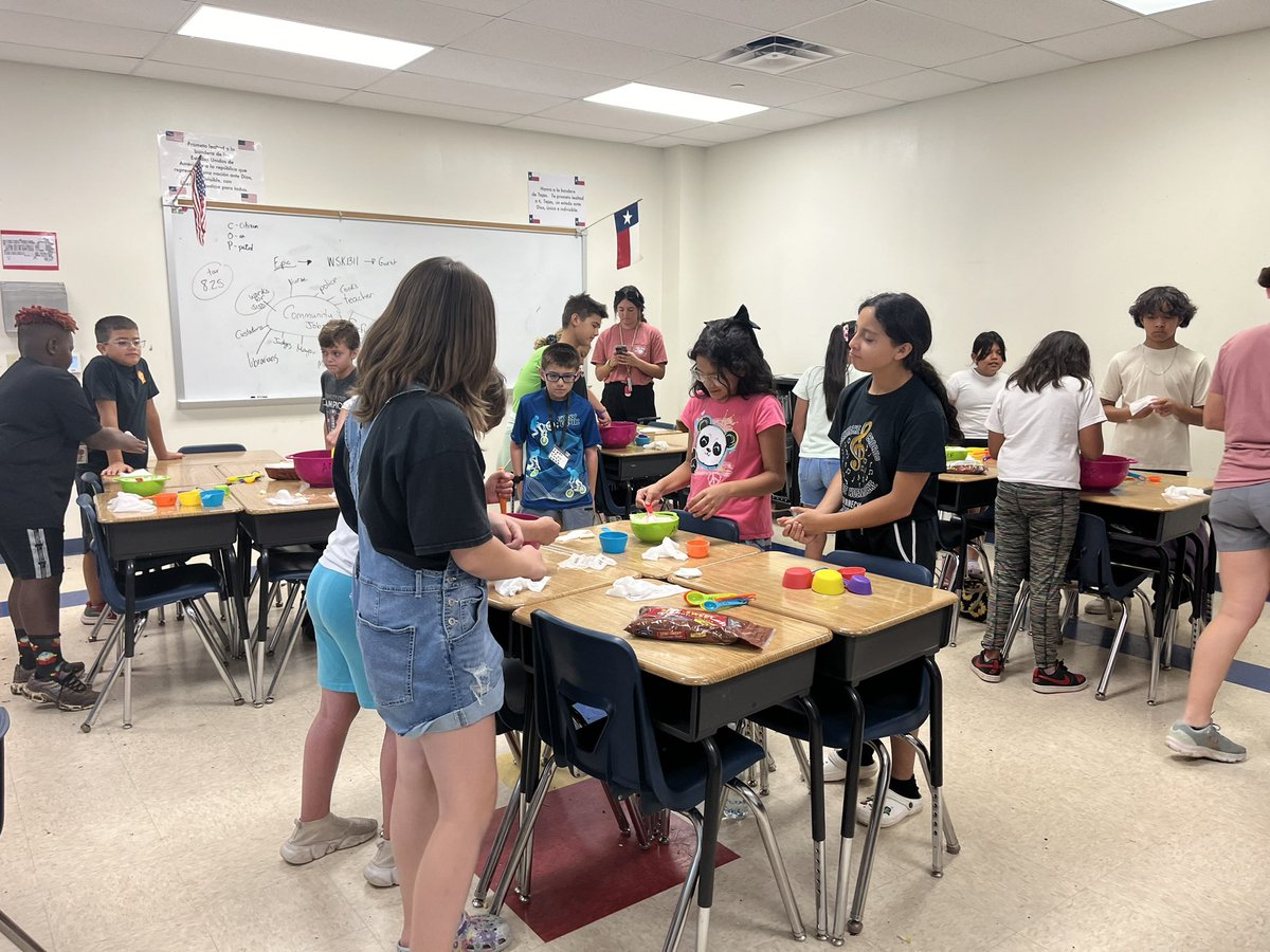 ACE students researched community helpers, baked cookies, and delivered the cookies to the Seguin public library staff. Students took a tour and rotated through space stations. <a href="/SeguinISD/">Seguin ISD</a>