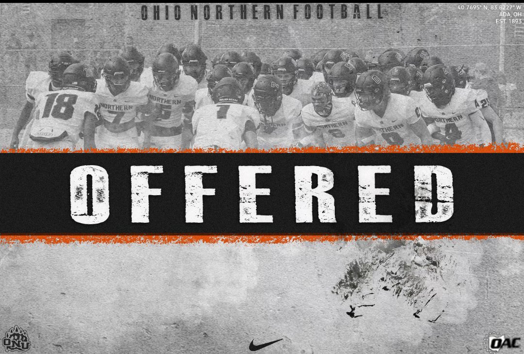 Extremely blessed to receive an offer to play at <a href="/OhioNorthernFB/">Ohio Northern Football</a> Thank you for the opportunity <a href="/CoachVThomas/">Von Thomas</a> 
<a href="/CoachJoshAbell/">Joshua Abell</a> @FCCoachMeredith <a href="/FernCreekFB/">Fern Creek Football</a>