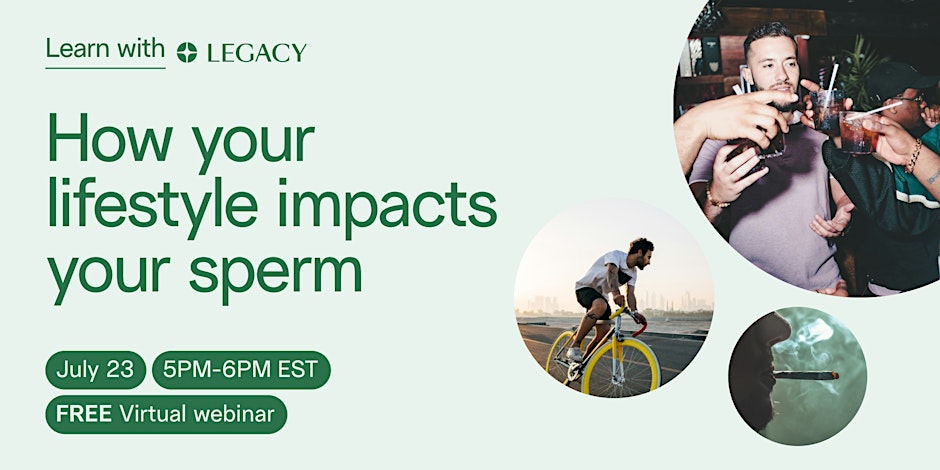 On July 23, join our free webinar to understand how #sperm can be affected by diet, exercise, and more — and what you can do to optimize your lifestyle and fertility. RSVP here! eventbrite.com/e/how-your-lif…