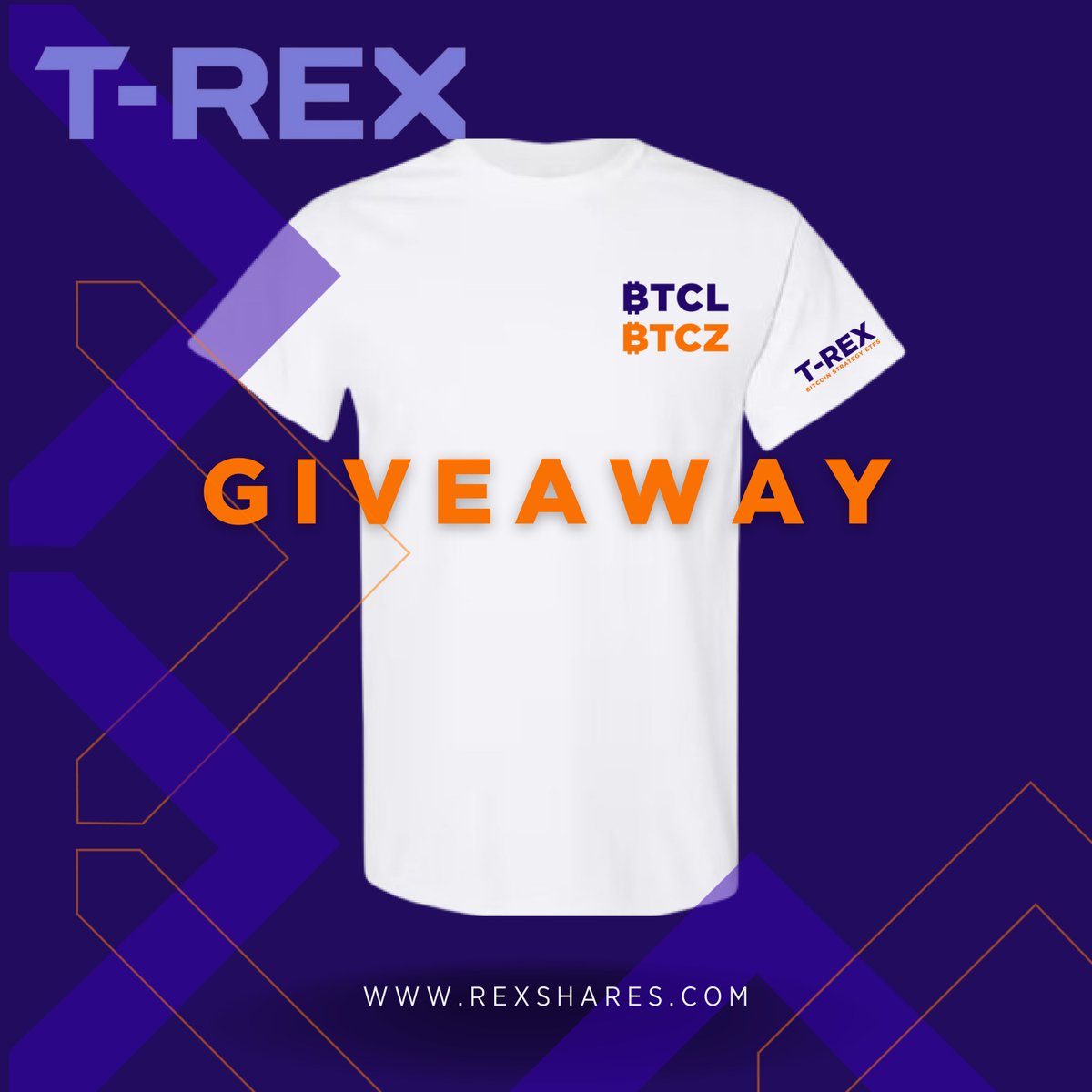 We're giving away this exclusive $BTCL $BTCZ T-shirt to a few lucky winners! 

To enter:
1. Follow us
2. Like &amp; retweet this post
3. Send us a DM 

Investing in the Funds is not equivalent to investing directly in the ‘Reference Assets’. The Fund will not invest directly in