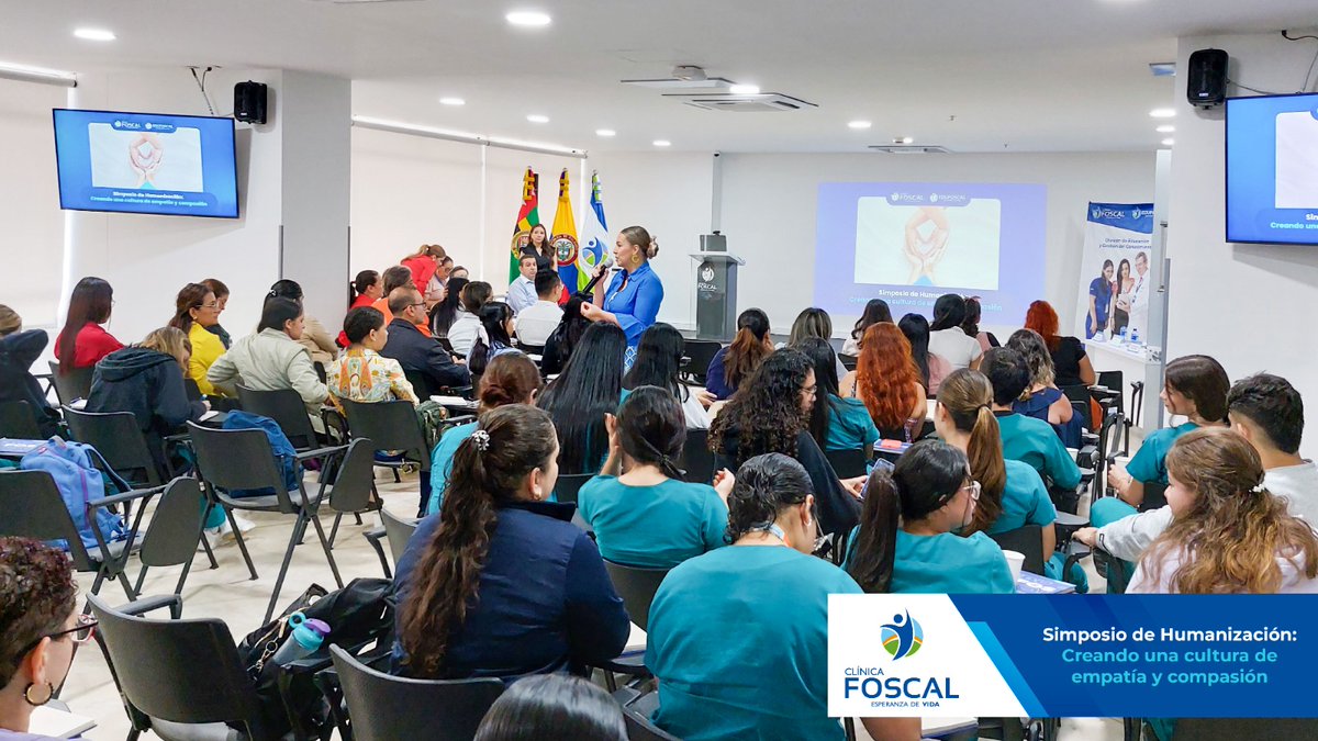 clinicafoscal's tweet photo. Hoy realizamos nuestro primer Simposio de Humanización: Creando una Cultura de Empatía y Compasión, organizado por la Coordinación de Foscalizate, con el apoyo de Edufoscal y la Sugerencia de Calidad. 
@unab_online  
@UniJaveriana 
@U_ElBosque 
@UPBBGA 
Clínica FOSCAL 💙 https://t.co/47gri1dOiJ