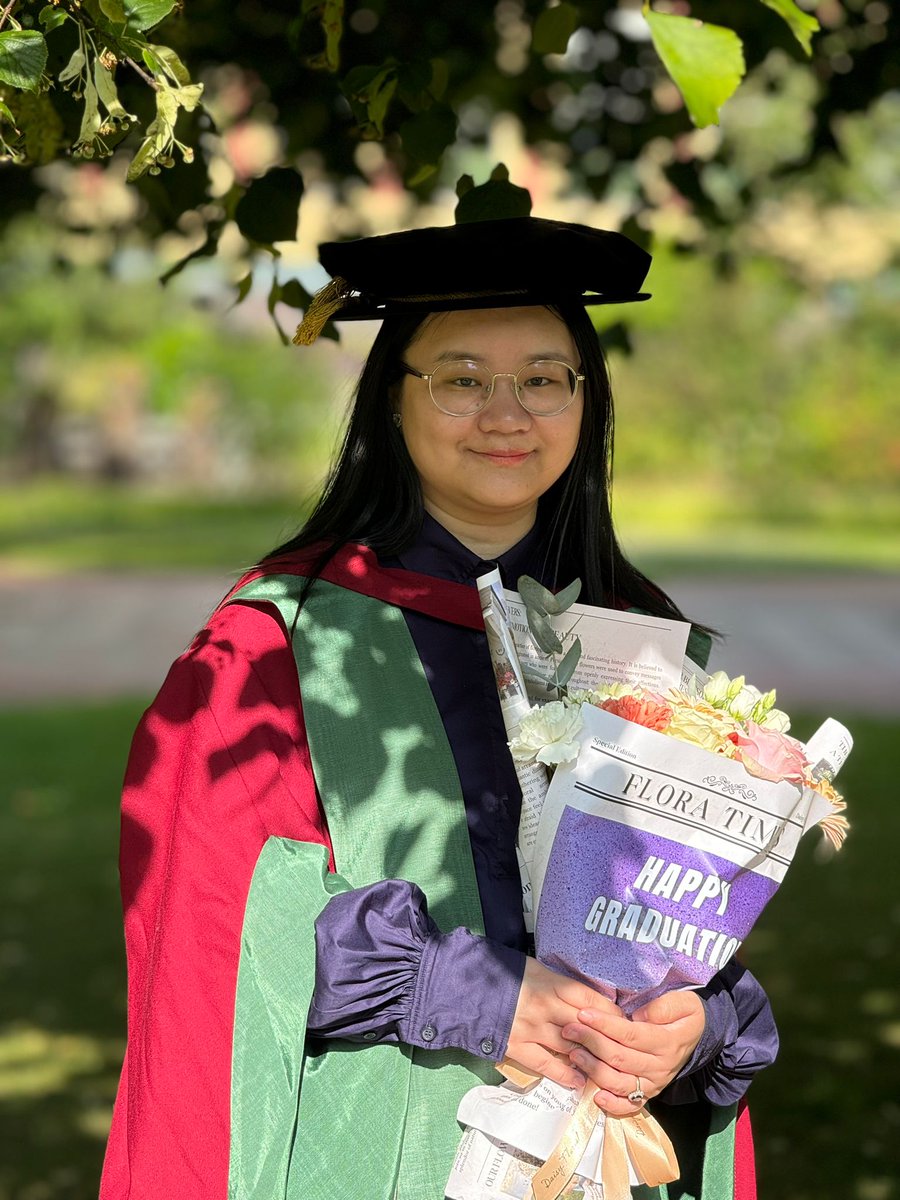 YUHAN (@yuhan_luo97) on Twitter photo Today, our precious team member <a href="/ShiyuHe1/">Dr Shiyu He</a> had her PhD graduation ceremony! Many Congratulations and hope you will enjoy your new career journey. Best wishes to Dr. He! We will miss you! Today, our precious team member <a href="/ShiyuHe1/">Dr Shiyu He</a> had her PhD graduation ceremony! Many Congratulations and hope you will enjoy your new career journey. Best wishes to Dr. He! We will miss you!