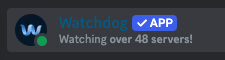 WatchdogSystems's tweet photo. What's that? A tick we see?! 

That's right! Watchdog is now a verified app on Discord :)

https://t.co/iyz6HTnptW https://t.co/zIOCYeVCZS