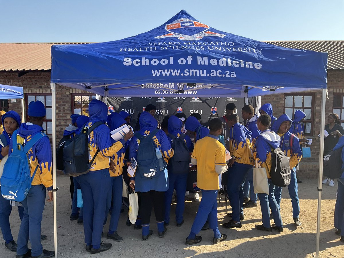 SMU_SA's tweet photo. As part of the #MandelaDay, SMU Department of Radiography visited Diepsloot Combined School, to create awareness about its Bachelor of Diagnostic Radiography degree. It was addressing one of #MandelaDay Goals 2019-2029, which is the provision of Education and Literacy services. https://t.co/bBIvjT9B9T