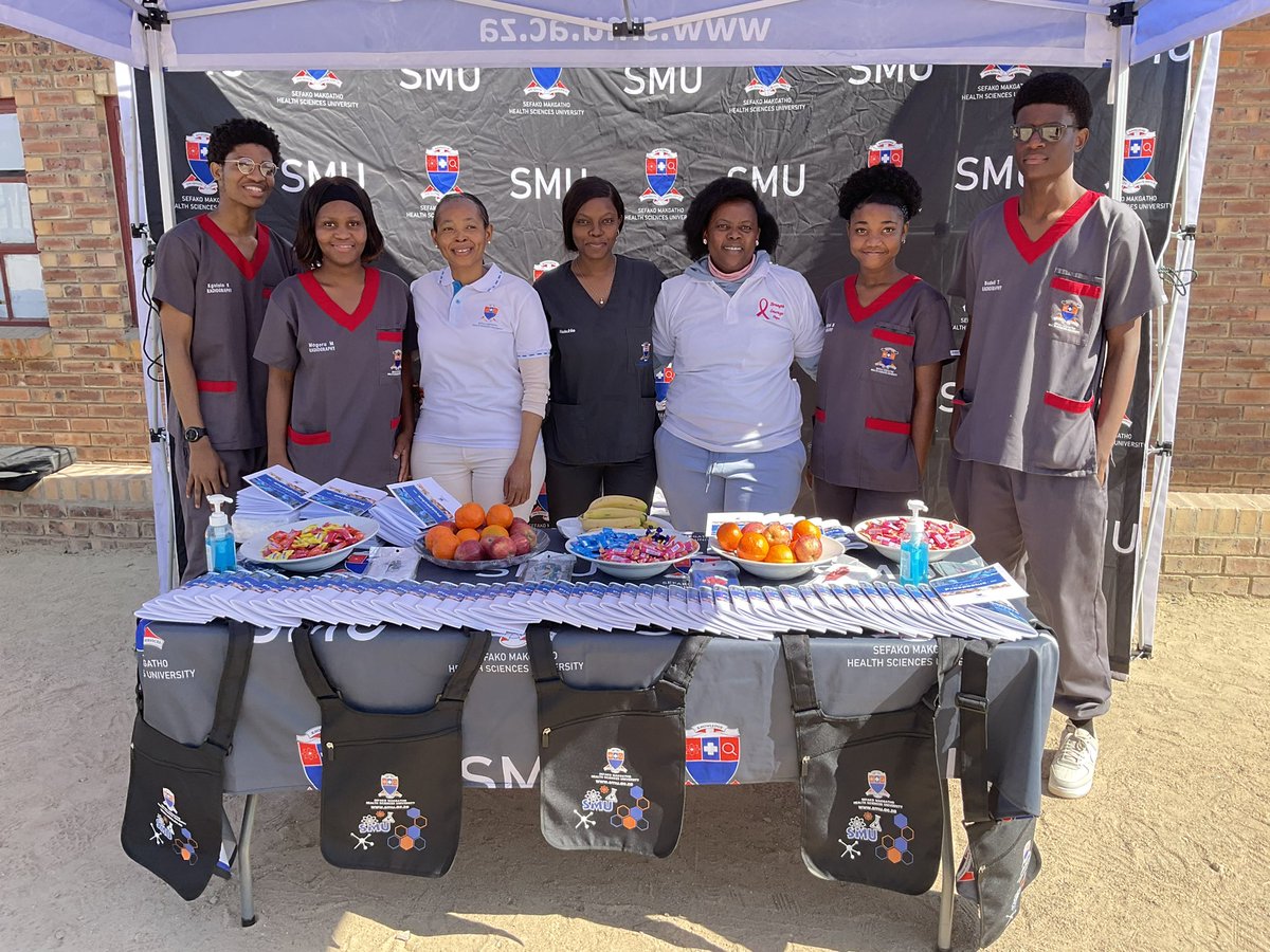 SMU_SA's tweet photo. As part of the #MandelaDay, SMU Department of Radiography visited Diepsloot Combined School, to create awareness about its Bachelor of Diagnostic Radiography degree. It was addressing one of #MandelaDay Goals 2019-2029, which is the provision of Education and Literacy services. https://t.co/bBIvjT9B9T