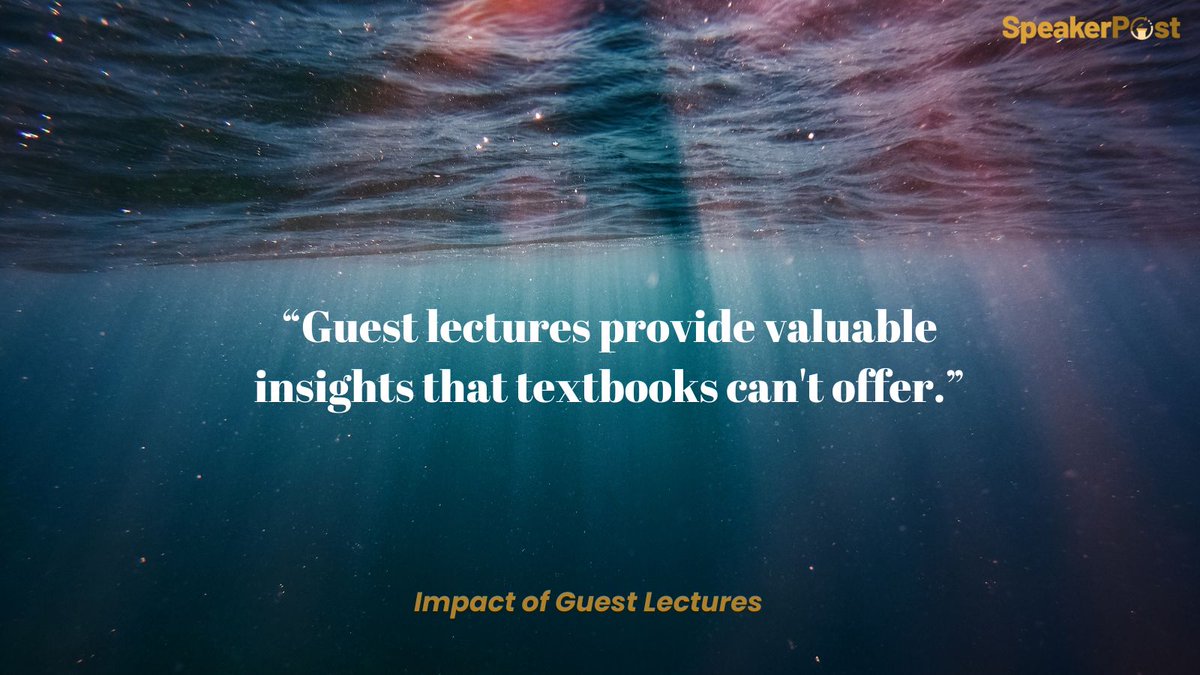 SpeakerPost's tweet photo. Guest speakers bridge the gap between theory and practice, inspiring students with real-world insights and experiences. #MotivationalSpeakers #GuestSpeaker #PublicSpeaker #BusinessSpeaker #EventSpeakers #FemaleSpeakers #WomenSpeakers https://t.co/D699I9le6g