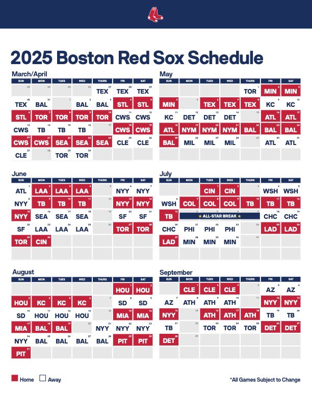 Tyler Milliken on X: tyler-milliken-on-x-we-have-the-full-2025-red-sox-schedule-https-t-co-qg6ses7psf-x