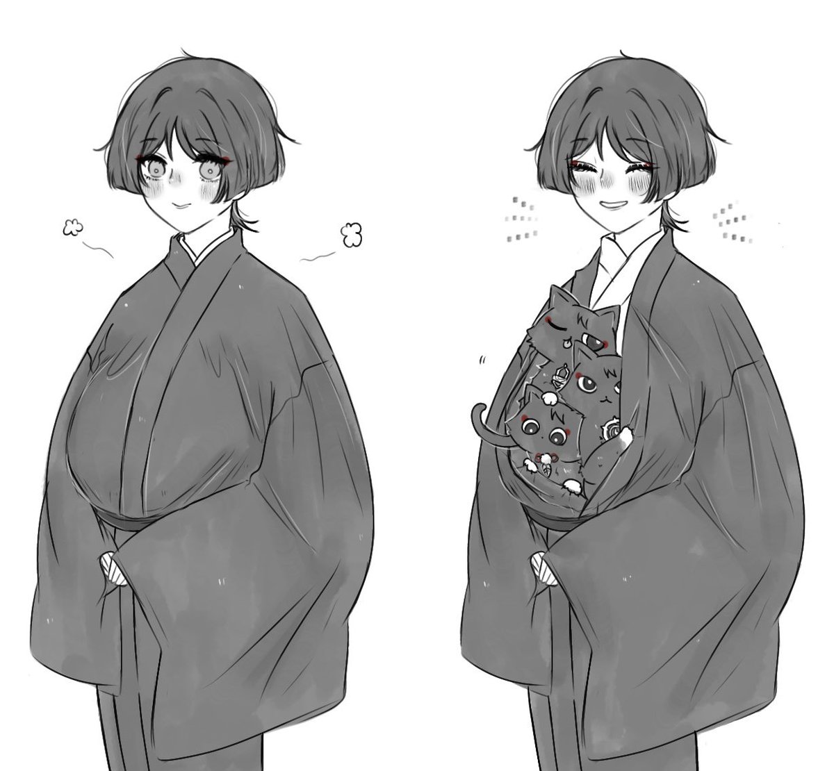 mimacbr's tweet photo. kabu-chan preggy!
and then he gave birth! 🐈‍⬛🐈‍⬛🐈‍⬛ https://t.co/AB7fdLOgH3