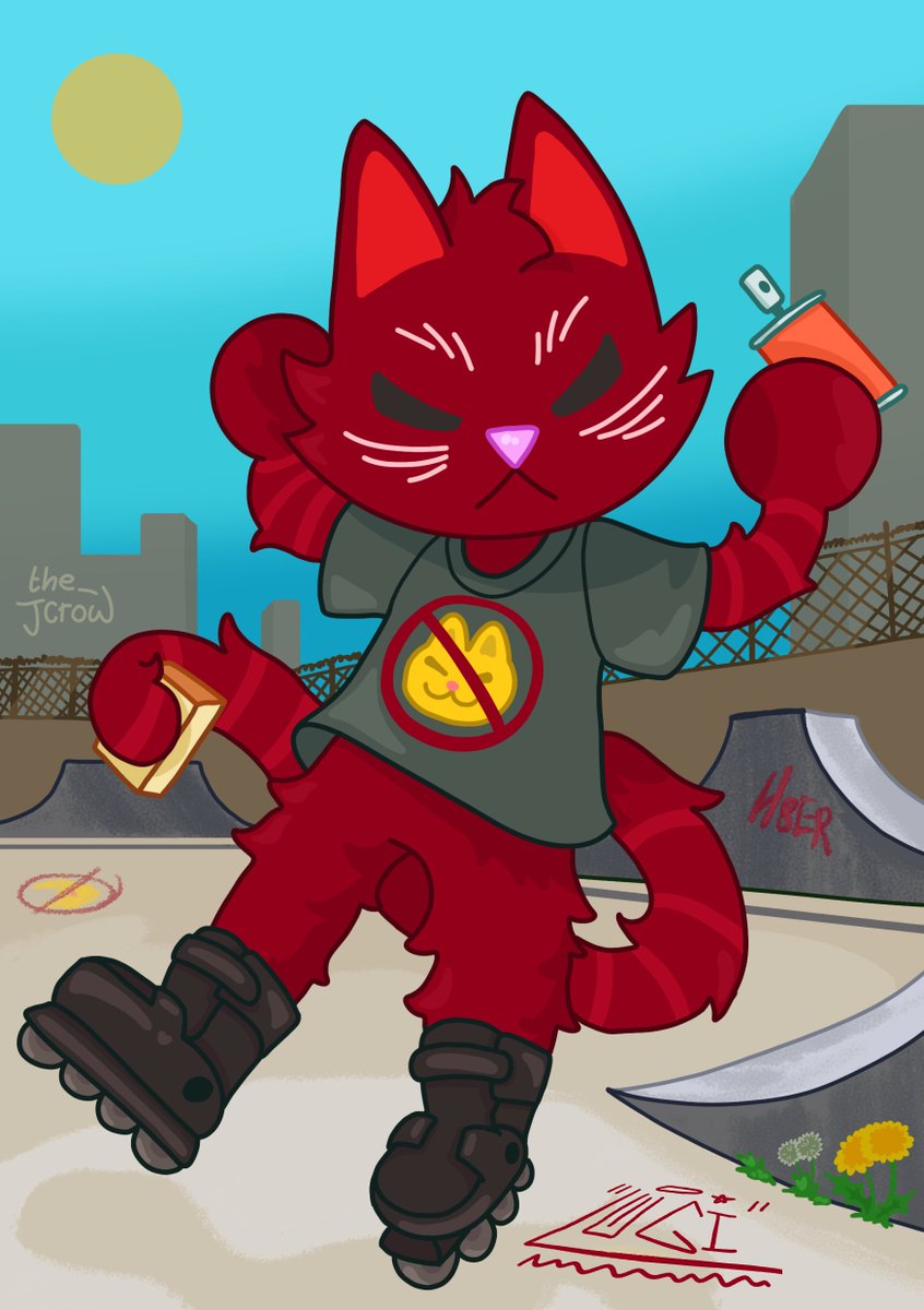 officialjcrow's tweet photo. Hater Cat #artfightattack for nistipadantuhoaja on #artfight with a bonus #happydance https://t.co/ys5iEJkVaF