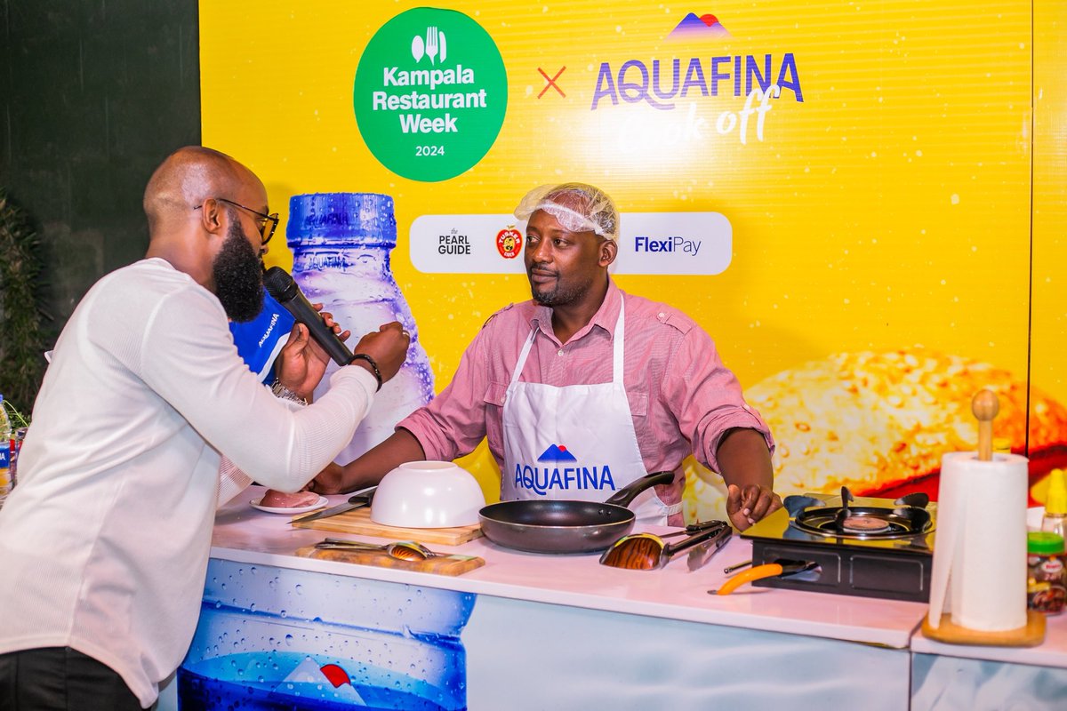 EKabanda's tweet photo. The boychild thought he could 'meat' the challenge, but the girlchild's cooking skills left him 'well done'. The great cookout war ended in a decisive victory for the girlchild... and a lifetime supply of bragging rights!"
@AquafinaUganda @thePearlGuideUg
#KlaRestaurantweek https://t.co/AlxPaHNd2l