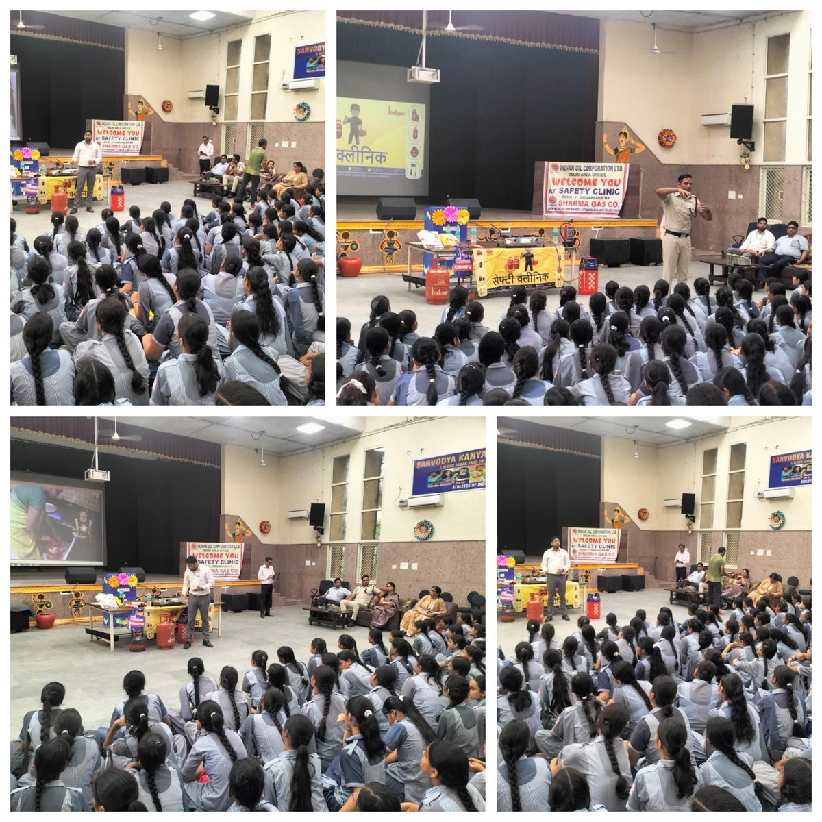 IOCDelhiIDO's tweet photo. Raising awareness about the safe usage of LPG cylinders, Delhi IDO in collaboration with Delhi Fire Service organized a mass safety clinic at Govt Girls School, Janakpuri.  Students were made aware about the importance of PDC, Significance of 1906, benefits of composite cylinders https://t.co/y54nKSvrc3