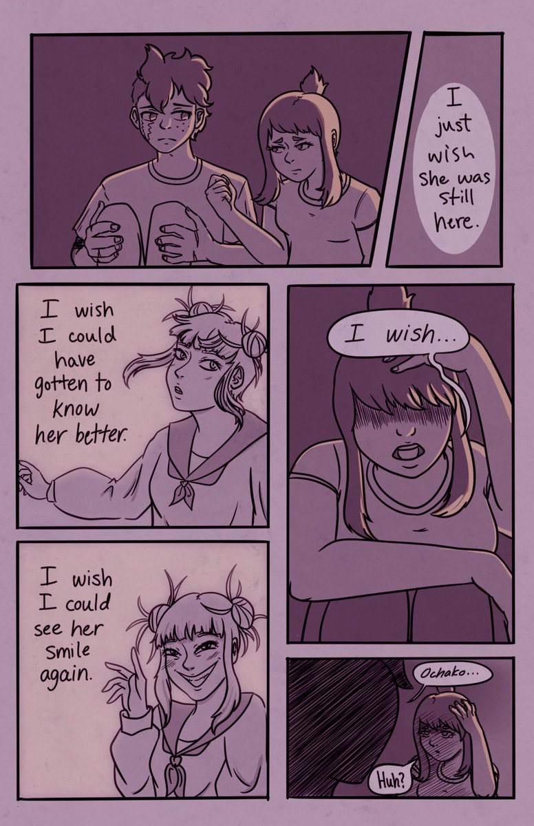 eviltwinkarp's tweet photo. A short #togachako comic (3/6) #mhaspoilers https://t.co/M9JMQkt1GD