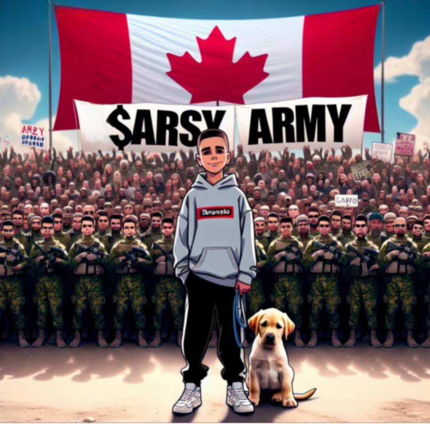 ARSY_CTO's tweet photo. $ARSY Army is lined up ! https://t.co/Xu7BlKlAZZ