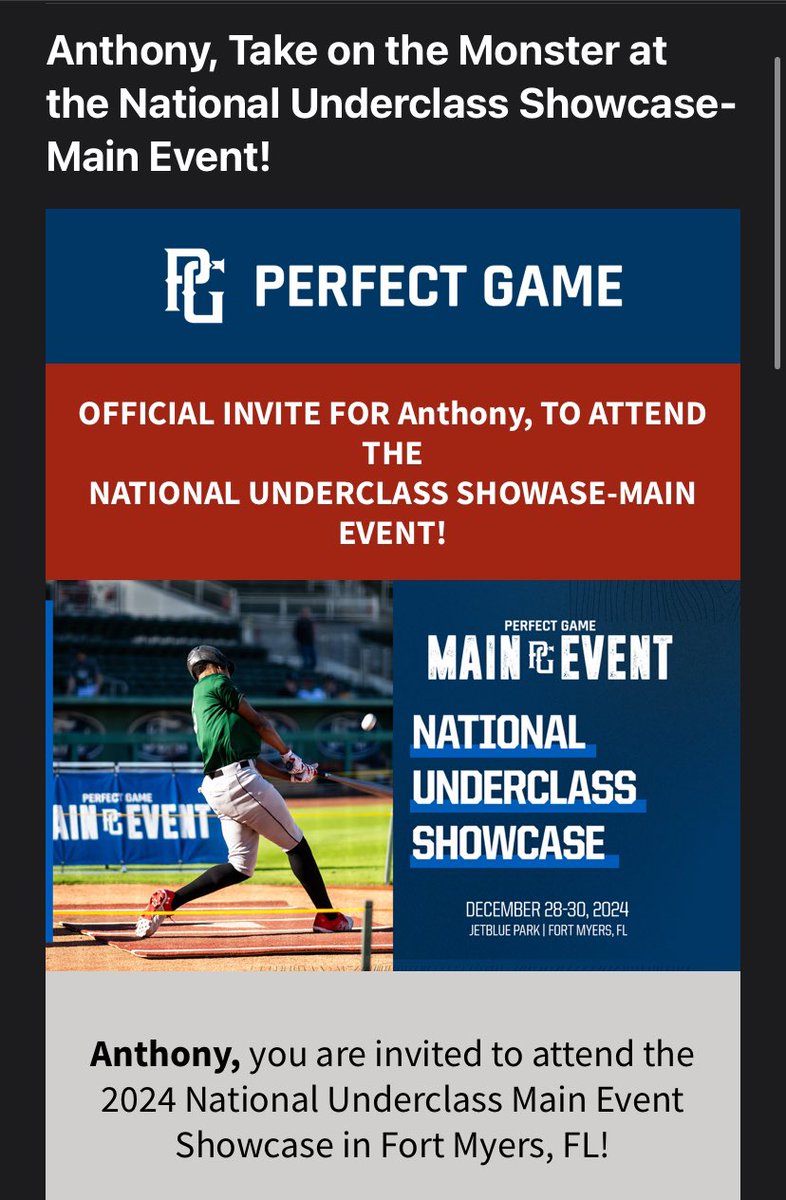 Anthony Varckette (@avarckette26) on Twitter photo Extremely blessed for the invite✝️
<a href="/TCR_Baseball/">Triple Crown Royals</a> <a href="/DeSalesBaseball/">DeSales Baseball</a> <a href="/BUncommitted/">Baseball_Uncommitted</a> Extremely blessed for the invite✝️
<a href="/TCR_Baseball/">Triple Crown Royals</a> <a href="/DeSalesBaseball/">DeSales Baseball</a> <a href="/BUncommitted/">Baseball_Uncommitted</a>