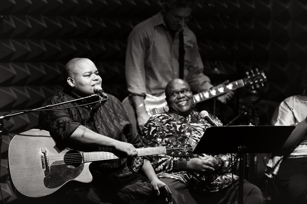 RhiannonGiddens's tweet photo. Sweet Honey in the Rock forms the base of one of my formative memories, and getting to know and work with her daughter Toshi Reagon has turned into ongoing memory making - I am so blessed to have been near this beautiful soul. https://t.co/ghsMhNZGDu