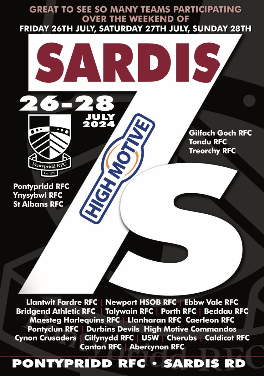 Pontypridd RFC (@pontypriddrfc) on Twitter photo โณ The ๐๐๐ซ๐๐ข๐ฌ ๐๐ฌ is now only just over 1๏ธโฃ week away and we canโt wait ๐
Hereโs a sneak peek, weโll publish a full ๐๐ค๐ช๐ง๐ฃ๐๐ข๐๐ฃ๐ฉ ๐๐ง๐๐ซ๐๐๐ฌ which will include all the teams and the finer details for all 3๏ธโฃ days next week ๐
#WeArePonty๐ค๐ค #Sardis7s2024๐โ๏ธ โณ The ๐๐๐ซ๐๐ข๐ฌ ๐๐ฌ is now only just over 1๏ธโฃ week away and we canโt wait ๐
Hereโs a sneak peek, weโll publish a full ๐๐ค๐ช๐ง๐ฃ๐๐ข๐๐ฃ๐ฉ ๐๐ง๐๐ซ๐๐๐ฌ which will include all the teams and the finer details for all 3๏ธโฃ days next week ๐
#WeArePonty๐ค๐ค #Sardis7s2024๐โ๏ธ