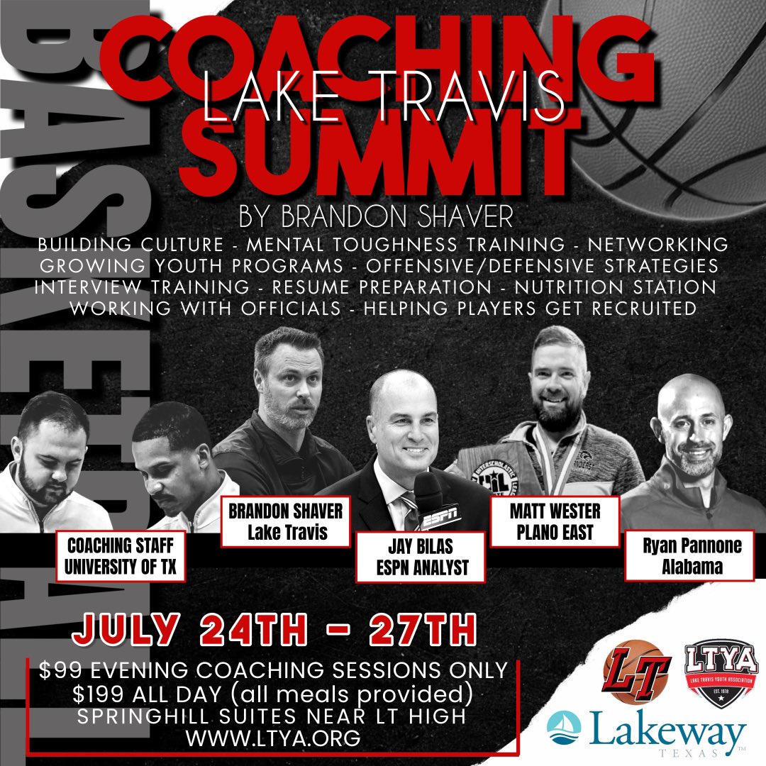 Less than a week until this clinic!! You don’t want to miss out. 

There are 2 more open rooms left through SpringHill Suites for a free clinic, so you need to register today! 

LTYA.org to register
