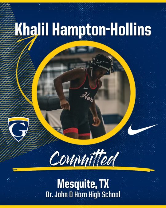 HamptonHollins's tweet photo. they didn’t believe it, I didn’t expect it but I did it Im committed. @GracelandU @GUjackets @GUwrestle @HornJagsRecruit @MesquiteWrestle @TheCoachB @GUwrestleHC https://t.co/ksCZGiXSjU