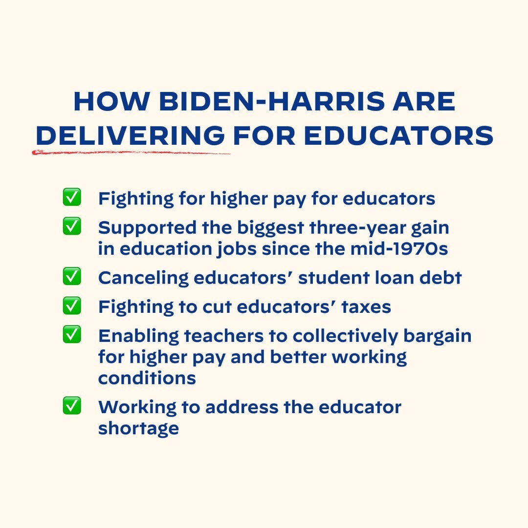 DrBiden's tweet image. I always knew that Joe would be the education President. And he’s delivered on his promises.