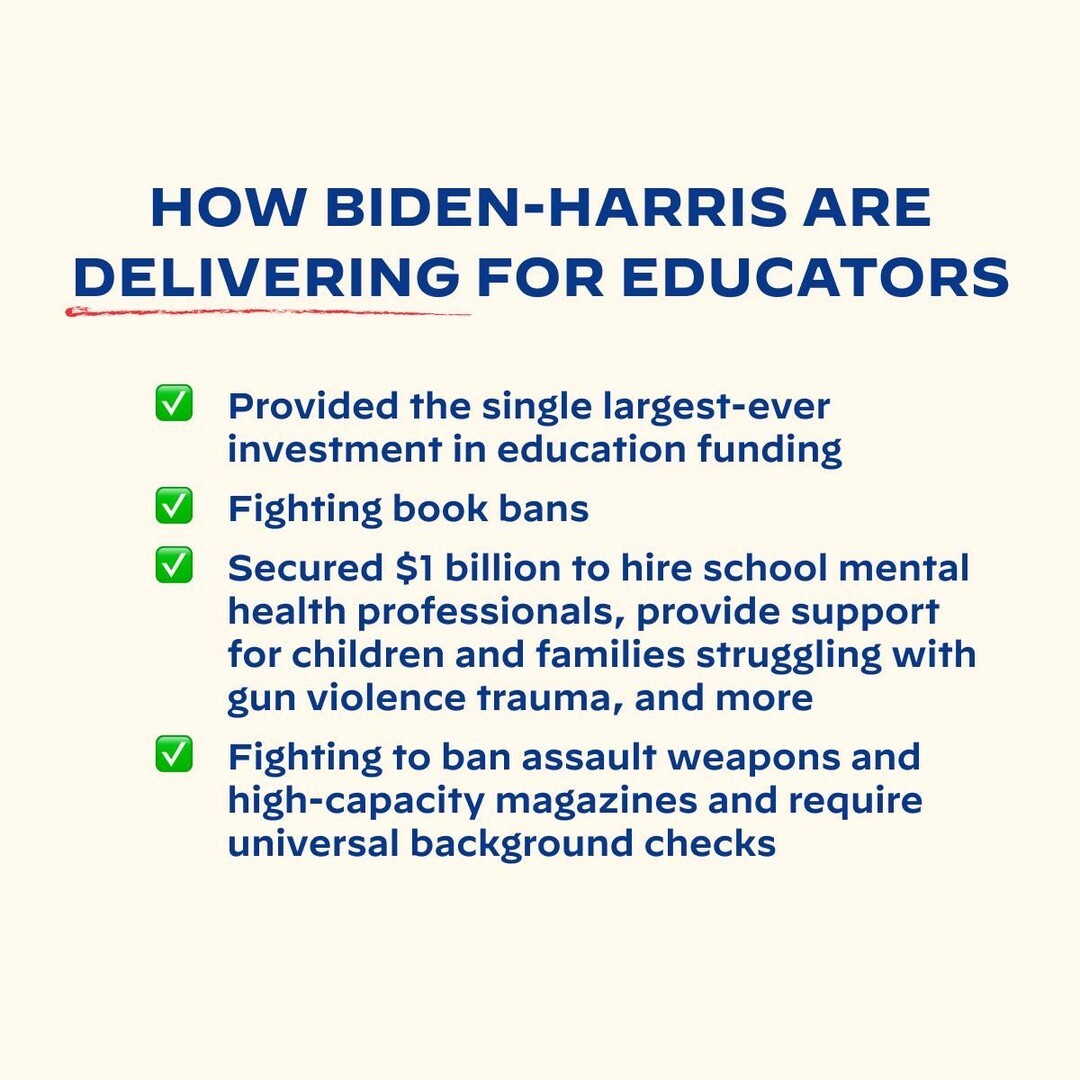 DrBiden's tweet image. I always knew that Joe would be the education President. And he’s delivered on his promises.
