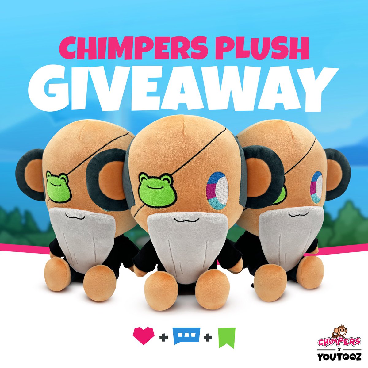 It’s time for a special giveaway! 🔥

To celebrate our first ever plush with <a href="/youtooz/">youtooz</a> we’re giving away 3 Master Chimpo Plushies! 

To enter to win 👉 retweet &amp; like this post then comment !CHIMP 🙊

Winners announced on our drop day, July 23rd!