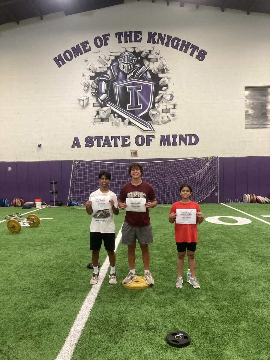 IHSStrength's tweet image. Week 6 in the 📚. Lots of effort and energy. Only one week left. Congratulations to our Knight’s of the week #StateofMind #IndyStrong