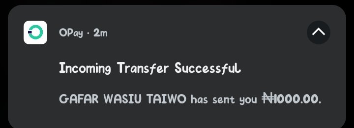 MathadoJr's tweet image. Someone sent me 1k I&apos;m grateful Godbless
7025678908
Opay
May your money Neva run dry
@Richforever50 @jujupunter @Morayoorr @Kingkuti_ @Betodds1 @Mrbankstips