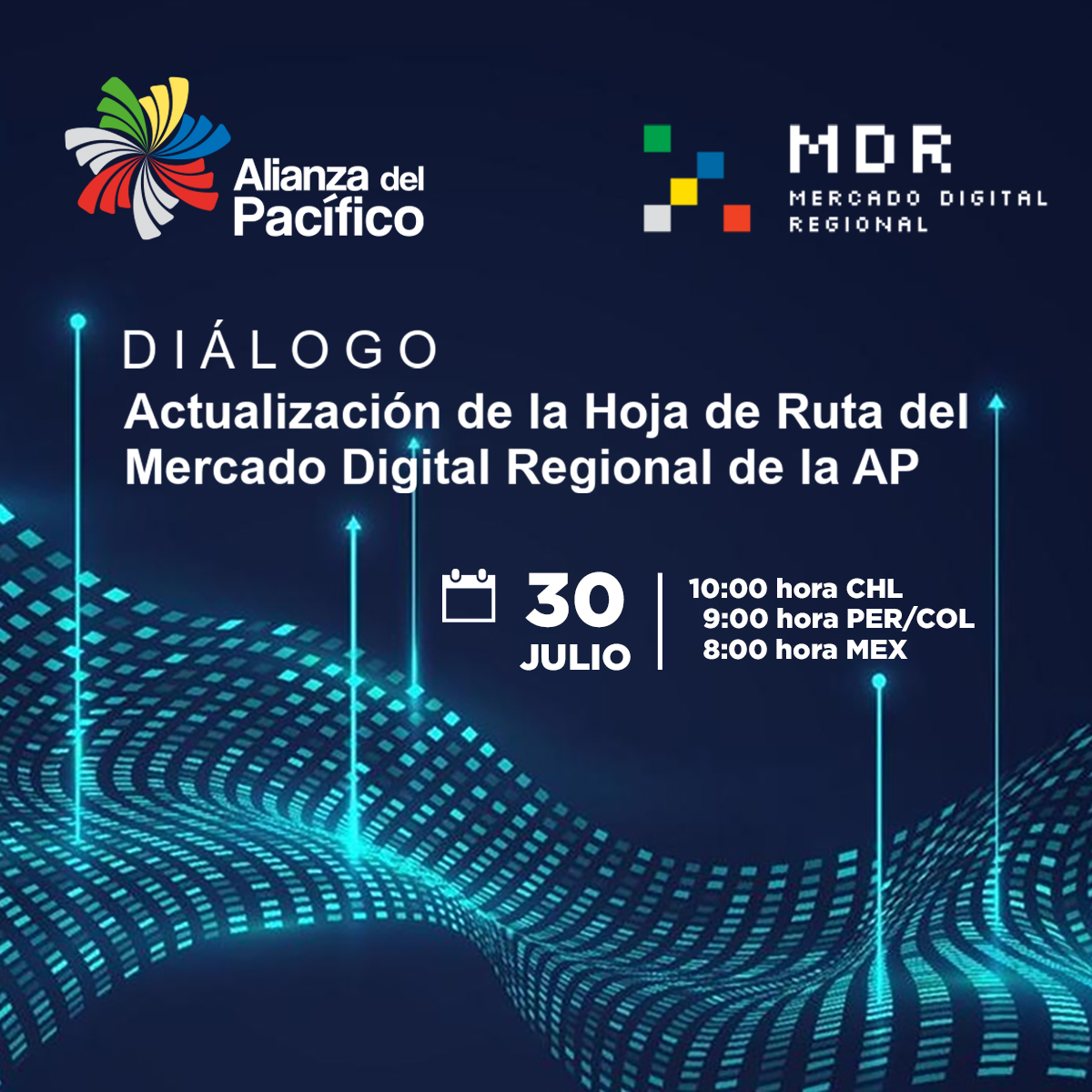 A_delPacifico's tweet photo. Este 30 de julio te invitamos a participar del diálogo sobre el Mercado Digital Regional de la #AlianzaDelPacífico, con el objetivo de continuar con la transformación digital en la región en favor del comercio digital y electrónico. 🛜🛒

Registro aquí 👉 https://t.co/oVuO0soNbd https://t.co/6M1Z2rLBma
