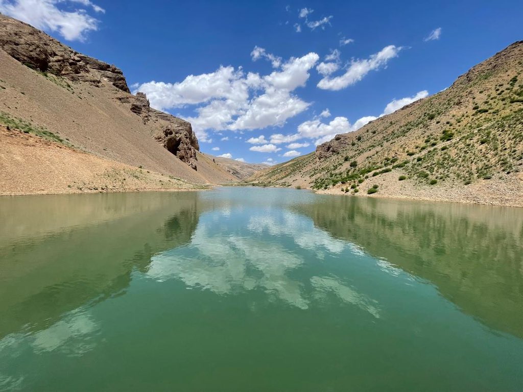 LuisFthais's tweet photo. New check dam in #Ghor, storing 10k cubic meters of water, has reduced floods, ensuring clean drinking water for 780HH &amp; 200 ha of land. Tackling climate change addresses immediate needs &amp; propels the SDGs. @JapaninAFG @UNDPClimate @UNDPaf @sarodriques @Doelm @arvindanis #ABADEI https://t.co/OZNFneVqXV