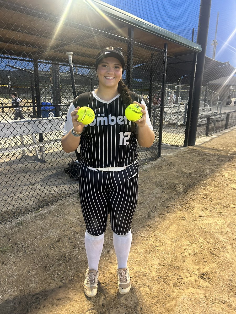 KC Bombers Gold-Adkins (@kcbombersadkins) on Twitter photo Our girl <a href="/DudokMadison/">Madison Dudok</a> decided to go deep in the same game TWICE!
Grand Slammy and solo 💣 for 5 RBI’s!! Get it girl!! 💪🏻 Our girl <a href="/DudokMadison/">Madison Dudok</a> decided to go deep in the same game TWICE!
Grand Slammy and solo 💣 for 5 RBI’s!! Get it girl!! 💪🏻