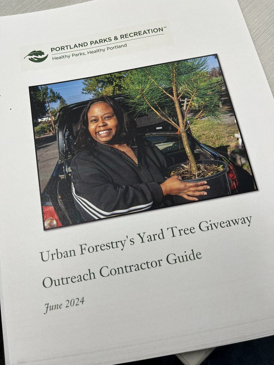 Our neighborhood team got $10,000 from Portland Parks &amp; Rec to register people for the free tree program. 2 free yard trees for homes and businesses. We are working hard to bring much needed shade to East Portland. Nobody tell them but I probably would have done it for free. 🤫