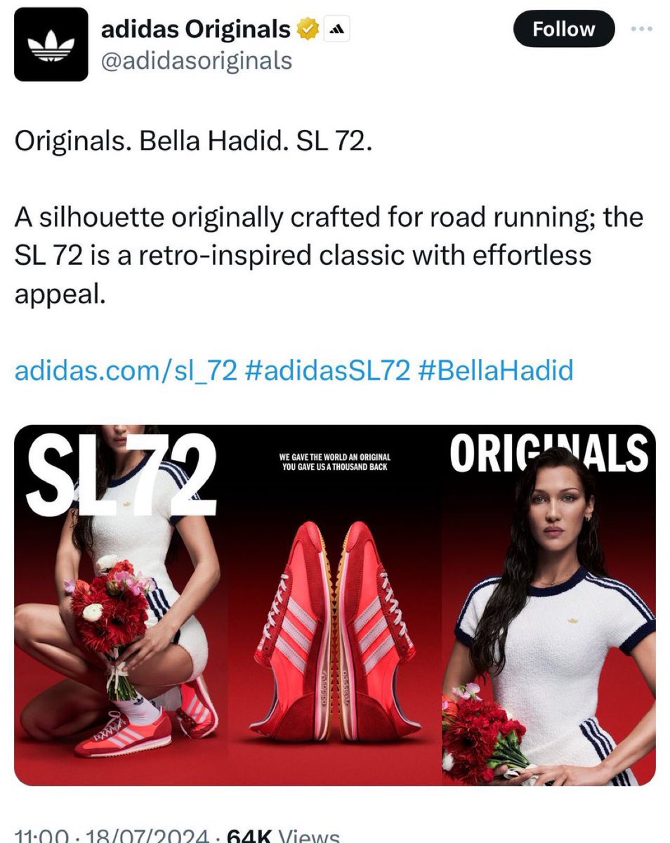 YoniMichanie's tweet image. You’ll have me believe that @adidas choosing a virulent antisemite with a history of championing terrorism against Israelis as a model to commemorate the ‘72 Olympics — in which Palestinian terrorists slaughtered Israeli athletes — is an unfortunate coincidence?

It’s deliberate.