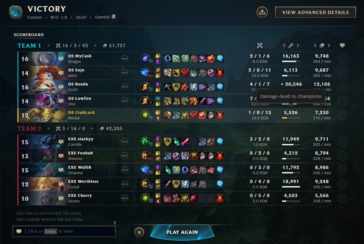 Alexey “Crablord” Telnov (@crablord_lol) on Twitter photo PERFECT PLAYOFFS 9:0 LETSSS GOOOO. WE GOT IT. GG @<a href="/exile_esportscz/">EXILE esports</a> . Next step is to win Promotion tournament PERFECT PLAYOFFS 9:0 LETSSS GOOOO. WE GOT IT. GG @<a href="/exile_esportscz/">EXILE esports</a> . Next step is to win Promotion tournament