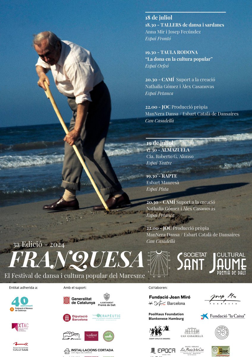 FESTIVAL FRANQUESA

L'Esbart Català de Dansaires participarem a la tercera edició del Festival Franquesa!

Col·laborarem a l'espectacle "Joc" de la companyia ManNera Dansa, creat per Aleix Martínez.