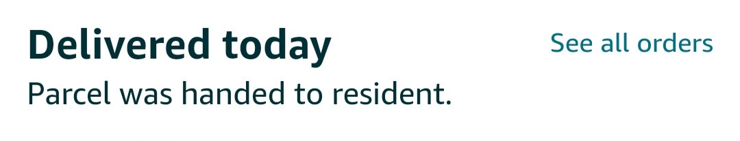 No <a href="/AmazonUK/">Amazon.co.uk</a>, leaving it on my doorstep is not handing the package to the resident....I'm not sure how many times I need to explain this to you but apparently I haven't done it enough....#amazon