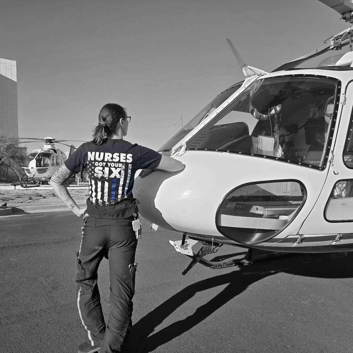 AirMethodsCorp's tweet photo. Enough said… 
#GotYourSix #SafeWithUs #ReadyToCare #BestOfTheBest
🚁 We got your six. Fly with us: https://t.co/y64YhQV2d7 https://t.co/aKNofHn257