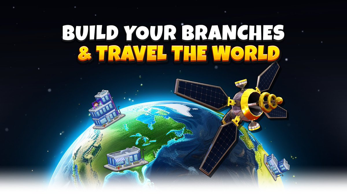 Ready to Own the World? 🌎 Claim your first Branch for FREE and kickstart your real estate empire. Travel freely from place to place, from branch to branch, making smart moves along the way.  Choose wisely and become a business #magnate 🚀