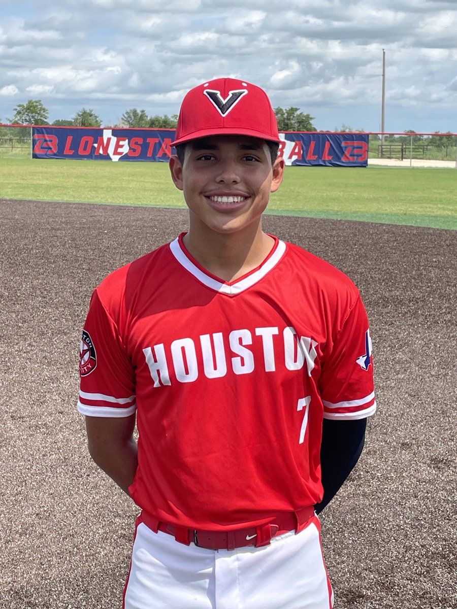 FiveToolTexas's tweet photo. F: Houston Velocity 2026 5, Texas Mizuno Santos 2
PoG: @JJ_Graham7 2-3, 2B
Pitcher: @AlecCarranza 5 IP, 6K, H, 2R https://t.co/Y3WCZ4d0em