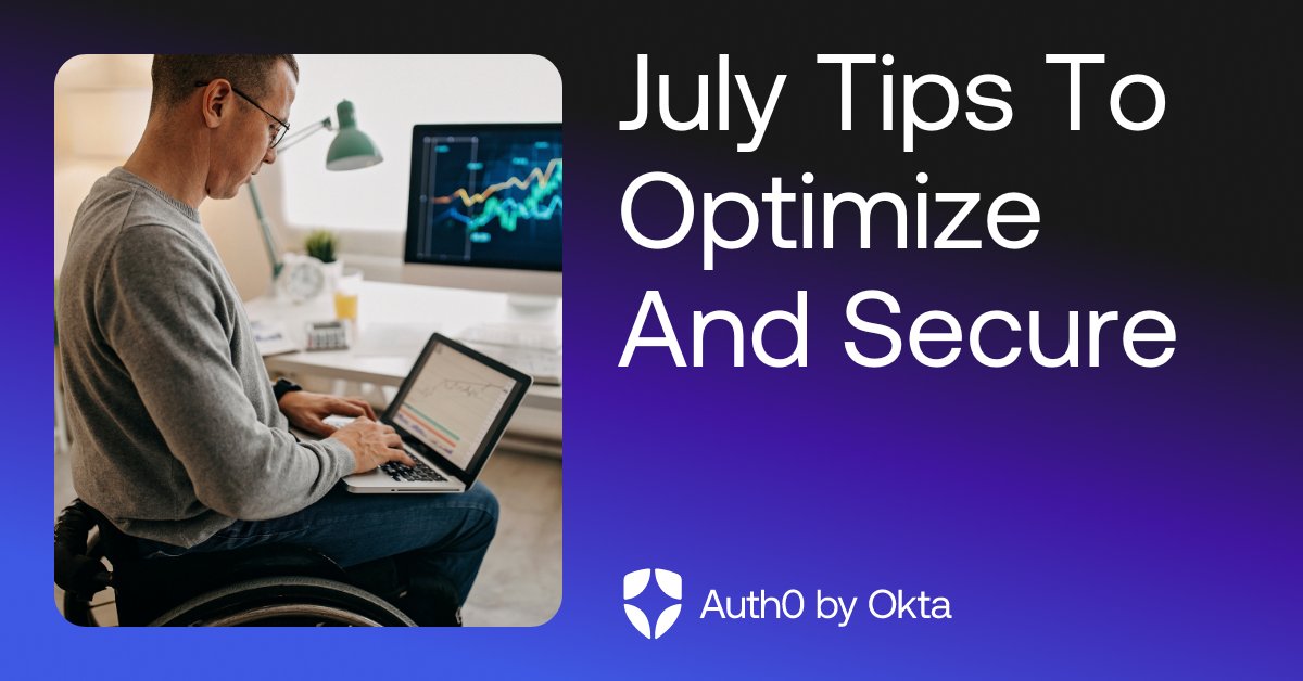 Auth0Community's tweet photo. Explore our latest blog post for July's top tips for securing forms, WordPress, MFA, logouts and more!
Read here: https://t.co/4k21HHAWR8
#auth0 #auth0help #auth0support #auth0community https://t.co/VpYZfGzMlv