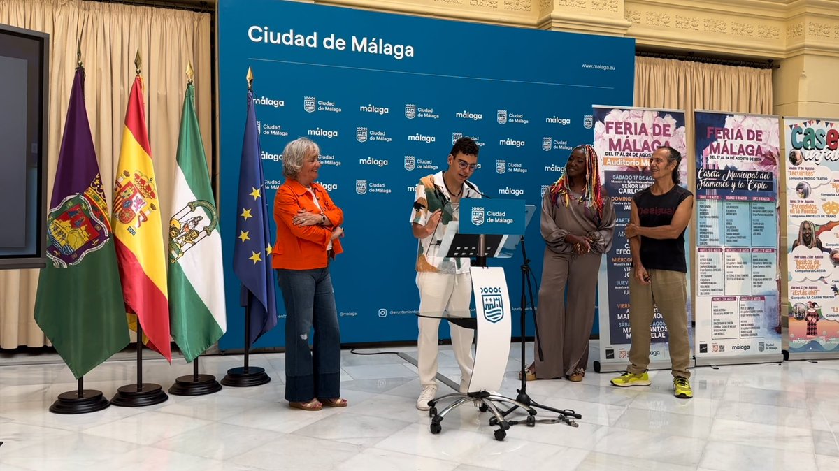 NOTICION!!
El viernes 23 de agosto me tendréis cantando en mi queridísima MÁLAGA en el auditorio municipal.
No sabéis lo ilusionado que estoy, siento mariposas en el estómago!!! 😍
Gracias infinitas a @ayuntamientomalaga  Especialmente a la concejala de fiestas Teresa Porras