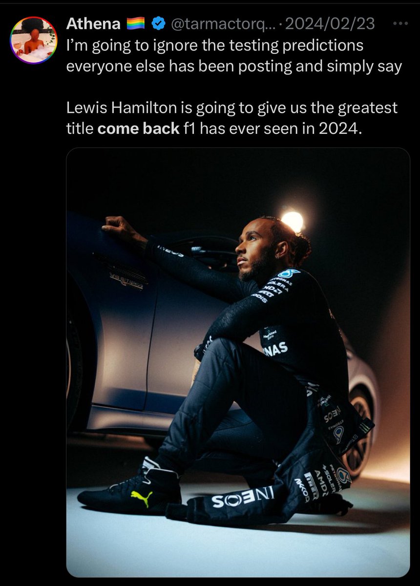 Universe. I’m only asking for one thing. (Actually I have a list) but if you can only do one…

*whispers* help him take his title back.