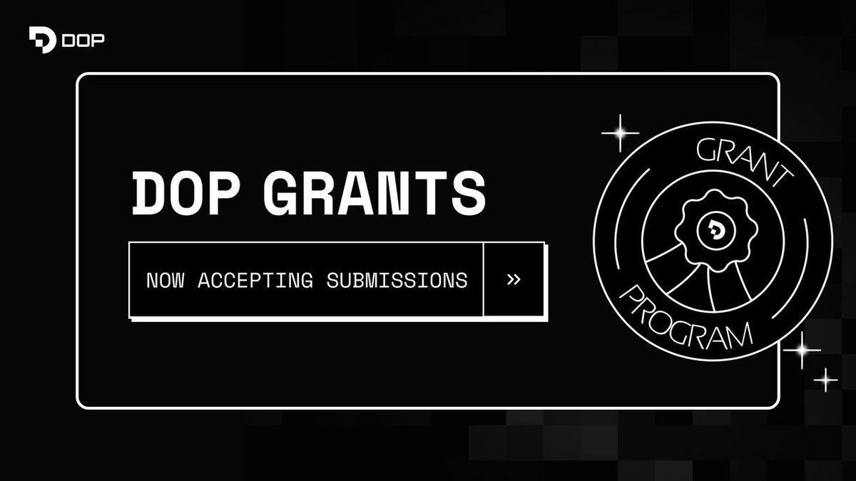 Submit your ideas to the DOP Grants Program!

Apply for a grant to enhance DOP ecosystem with DeFi platforms, social initiatives, compliance mechanisms, or other data ownership oriented projects: dop.org/apply