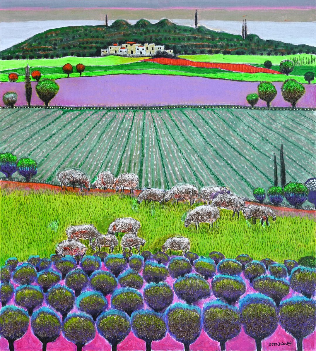 LAVENDER FIELDS, Nabil Anani, 2022