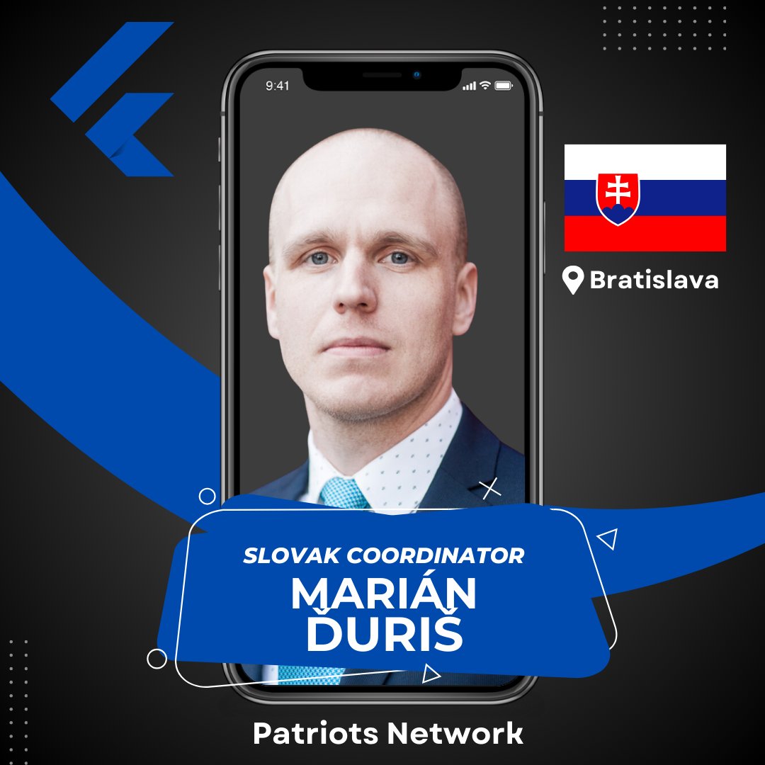 PatriotsNet_Off's tweet photo. Marián Ďuriś Slovak Coordinator of Patriots Network. https://t.co/56Xubcu5R4