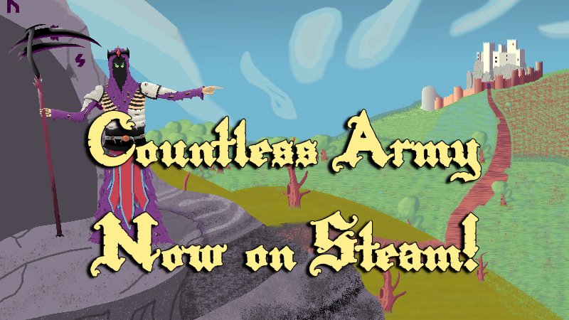 dosestrellasdev's tweet photo. I’m very excited to announce the launch of Countless Army!

The game is available on Steam on languages: English, Spanish, French, German, Portuguese, Chinese and Russian https://t.co/SZKXDhBGs2