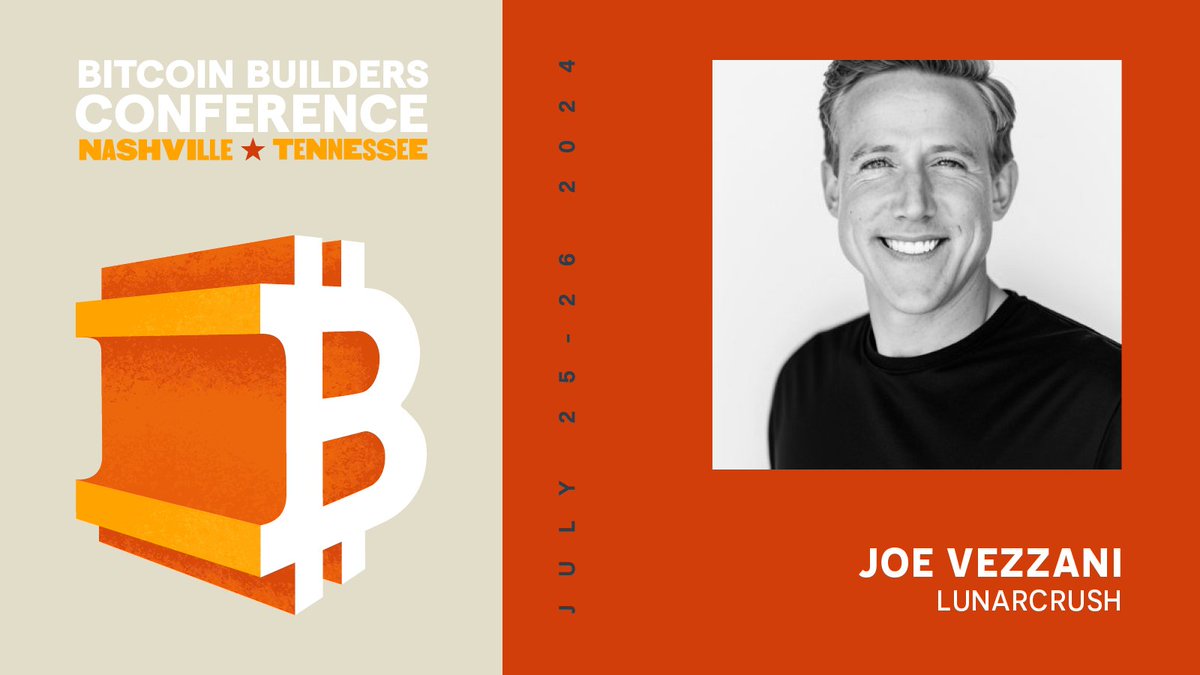 Speaker Announced: Joe Vezzani

<a href="/joevezz/">JoeVezz</a> is the CEO of <a href="/LunarCrush/">LunarCrush Social Analytics</a>, the analytics platform based on real-time social and market data.

He will provide insights to Bitcoin app founders on how to raise capital.

Register now for the conference:
bitcoinbuilders.io