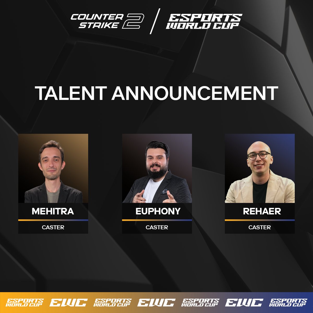 Gameness (@gamenessapp) on Twitter photo The excitement continues in the Quarter Finals of the Counter-Strike 2 Tournament at the Esports World Cup! 🔥
Our casters;
🎙<a href="/Sinanmehitra/">Sinan 'Mehitra' Süsler</a>
🎙<a href="/euphonylol/">Aykut ÖZGAN</a>
🎙<a href="/RehaEr/">Reha Erman Domaniç</a>
📎 Twitch.tv/gamenessapp
#EsportsWorldCup #CS2 #counterstrike The excitement continues in the Quarter Finals of the Counter-Strike 2 Tournament at the Esports World Cup! 🔥
Our casters;
🎙<a href="/Sinanmehitra/">Sinan 'Mehitra' Süsler</a>
🎙<a href="/euphonylol/">Aykut ÖZGAN</a>
🎙<a href="/RehaEr/">Reha Erman Domaniç</a>
📎 Twitch.tv/gamenessapp
#EsportsWorldCup #CS2 #counterstrike