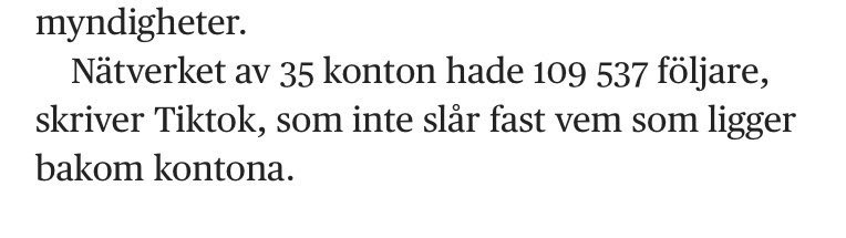 <a href="/johanssonmorgan/">Morgan Johansson</a> <a href="/omni_red/">Omni</a> Det står ingenstans att det är SD:s konton. TikTok har inte fastslagit vem som ligger bakom dessa. Vart fick du det ifrån?